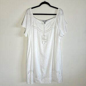 NWT Tommy Bahama Linen Eyelet Dress - Size XL